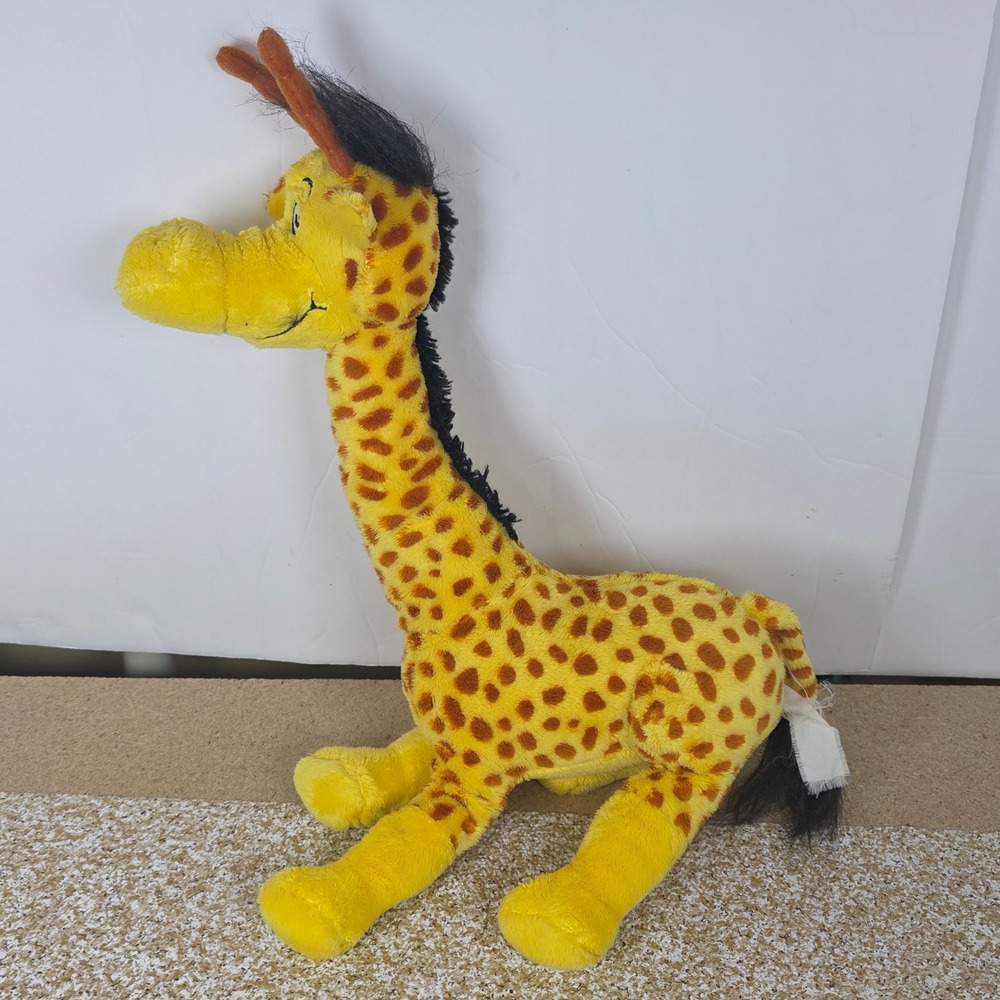 kohls care Dr Seuss Giraffe Plush Stuffed Animal‎ Yellow Brown Spotted Toy 14in